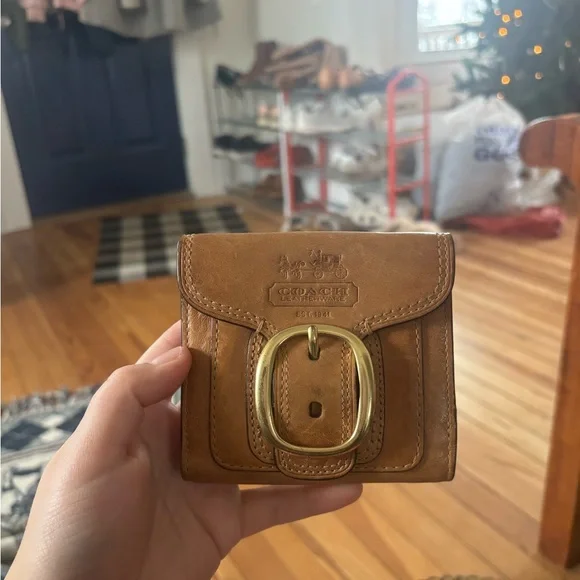 Vintage brown leather coach wallet - Picture 2 of 10